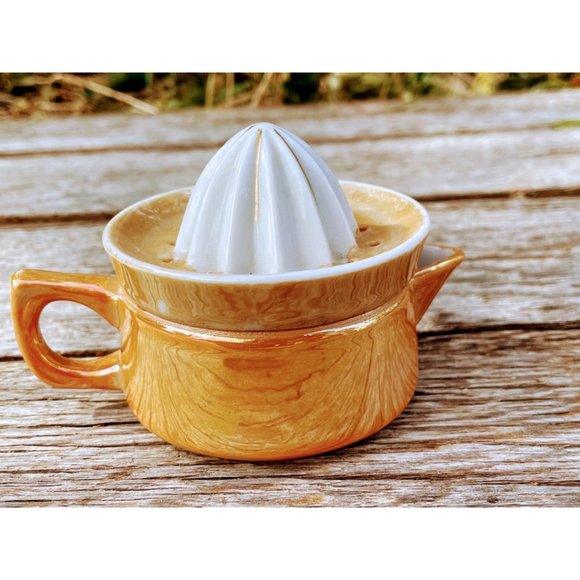 Vintage Lusterware citrus Juicer Reamer Peach - Picture 3 of 11